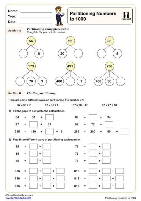 partitioning worksheet